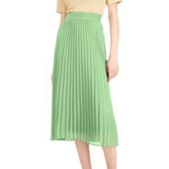 Alfani Dresses & Skirts - Alfani Women’s Pleated Pull On MIDI Skirt in Pistachio Green Size XS